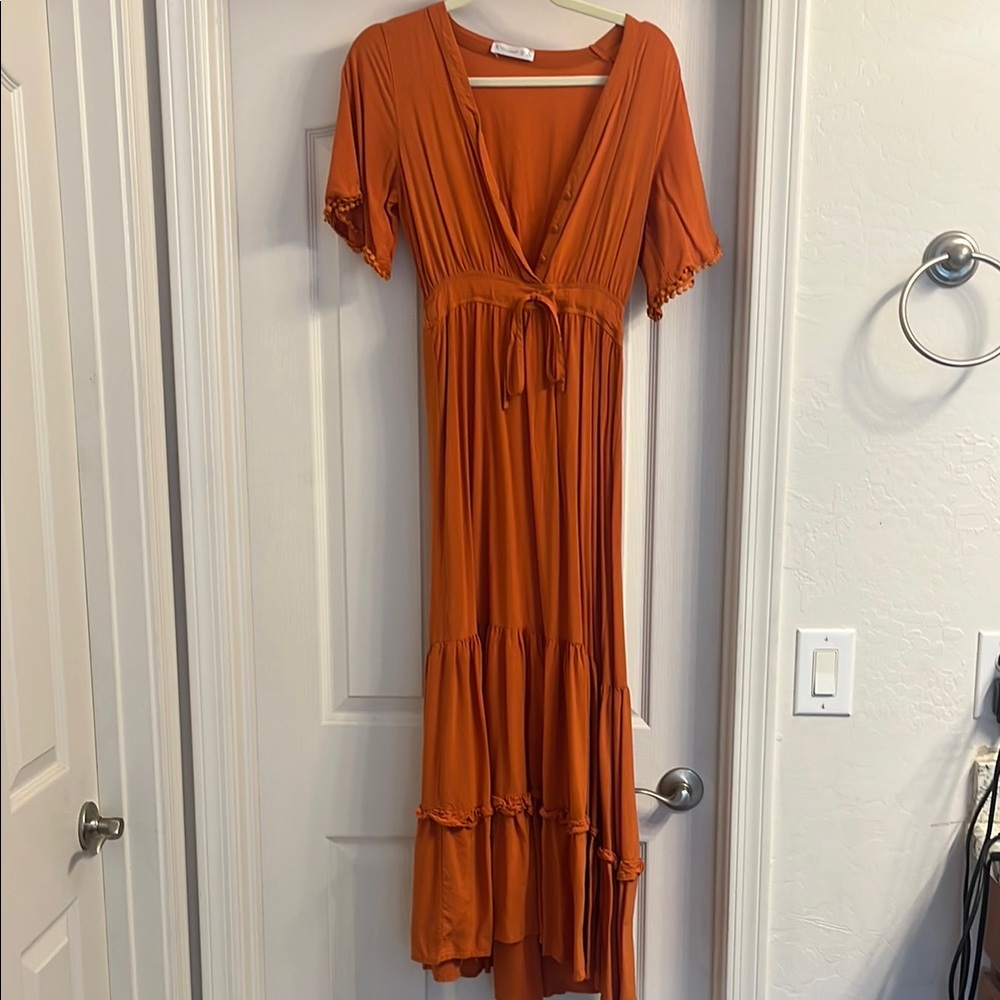 Orange Maxi Dress